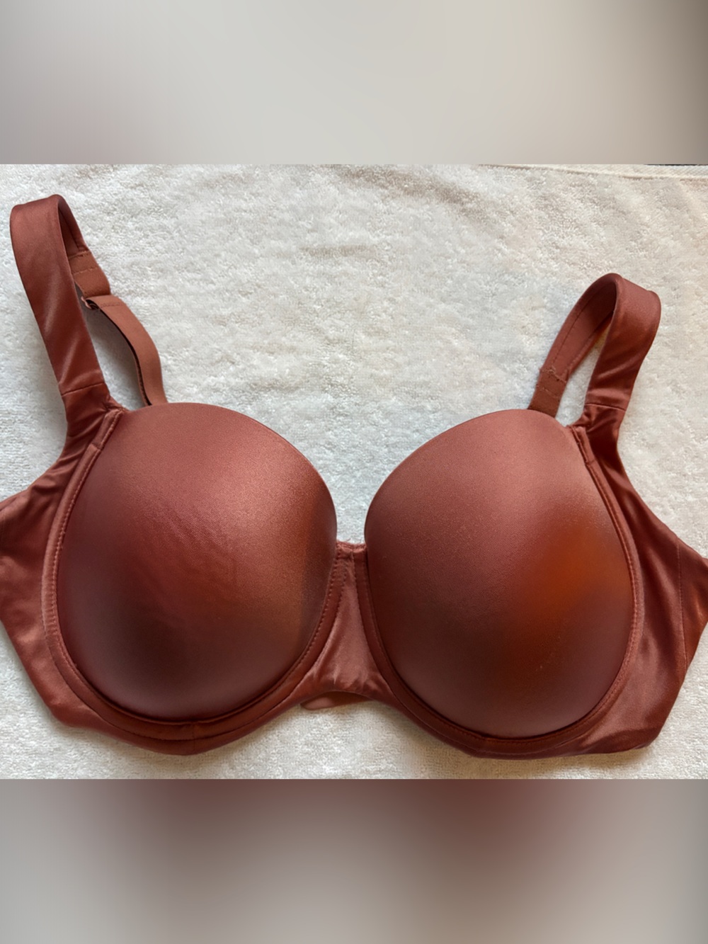 Soma Smooth Molded Bra in Deep Rust
